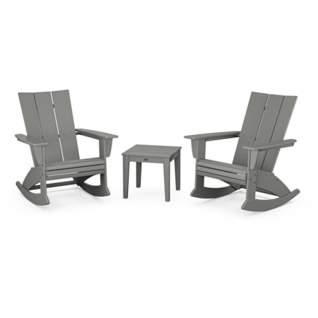 3-Piece Adirondack Rocking Chair Set