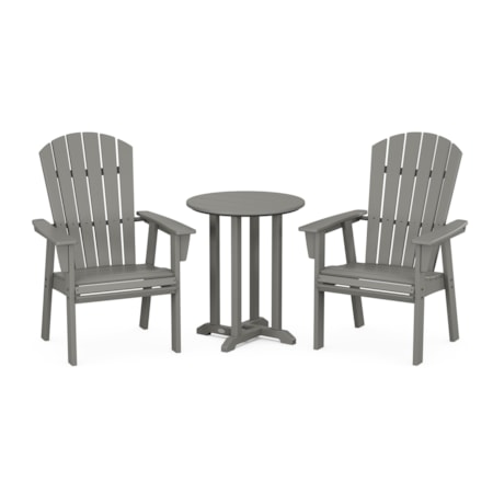 Adirondack 3-Piece Round Dining Set