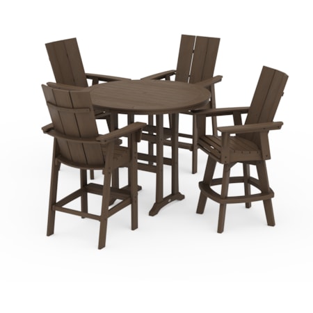 Adirondack 5-Piece Trestle Round Bar Set