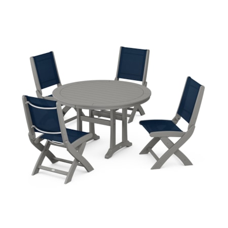 Side Chair 5-Piece Round Dining Set