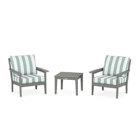 Slate Grey / Cabana Stripe Glacier Spa