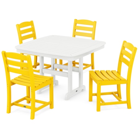 5-Piece Dining Set With Trestle Legs