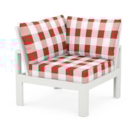 Vintage White / Buffalo Plaid Crimson