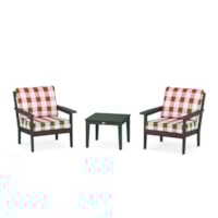 Green / Buffalo Plaid Crimson