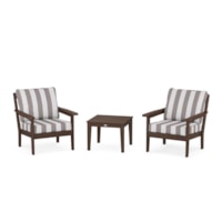 Mahogany / Cabana Stripe Grey Mist