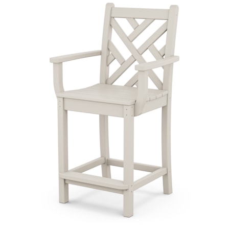 Chippendale Counter Arm Chair