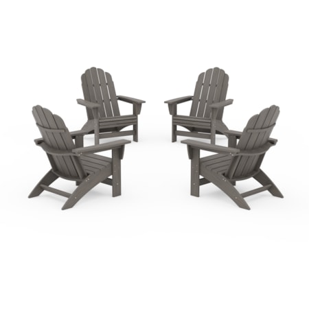 4-Piece Adirondack Chair Conversation Set