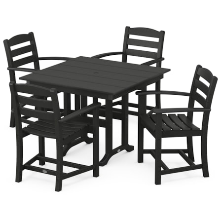 La Casa Café 5-Piece Farmhouse Dining Set