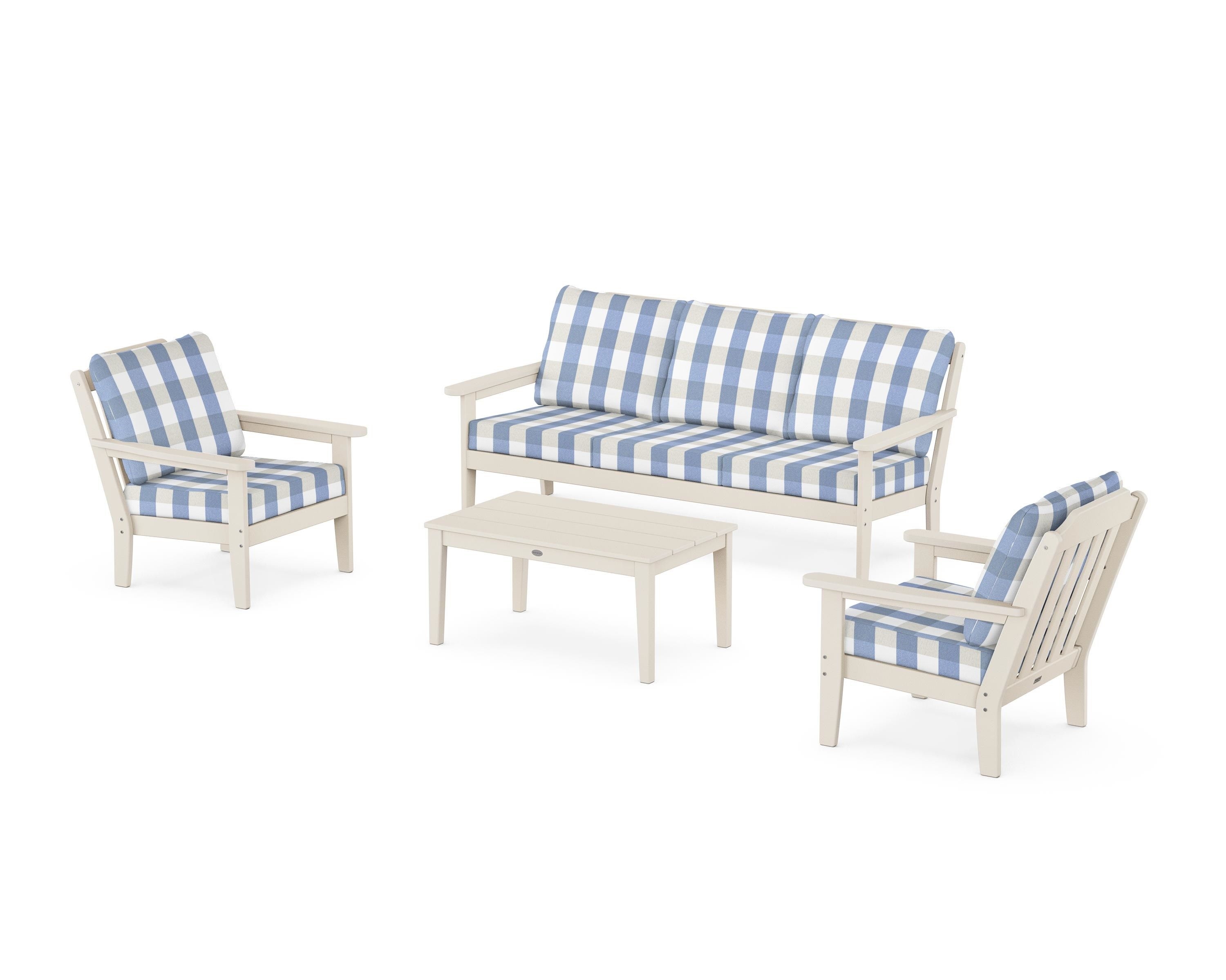 Polywood Cottage PWS1550-2-SA164969 Cottage 4-Piece Deep Seating Set ...