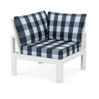Vintage White / Buffalo Plaid Marine Indigo