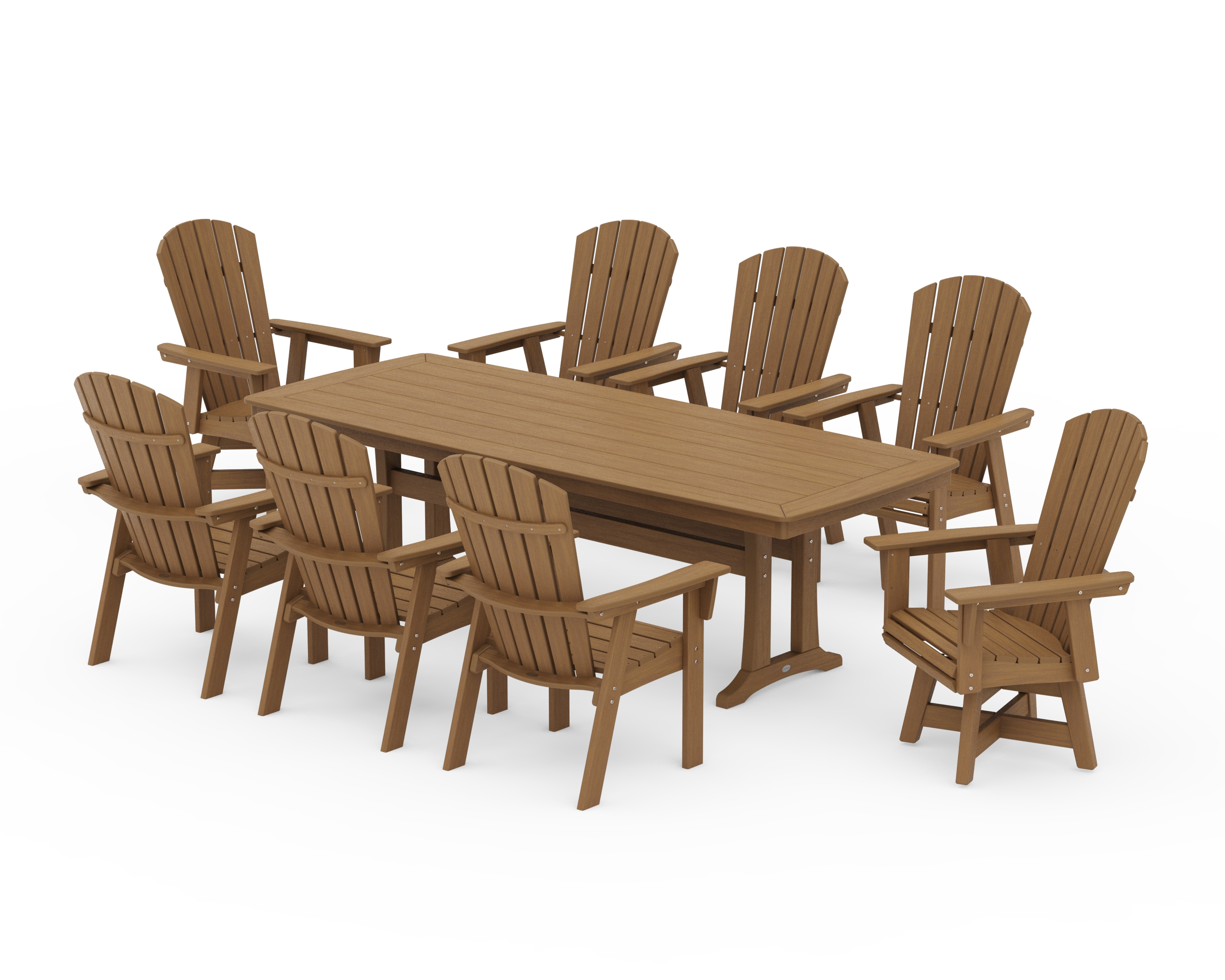 Adirondack Swivel 9-Piece Dining Set