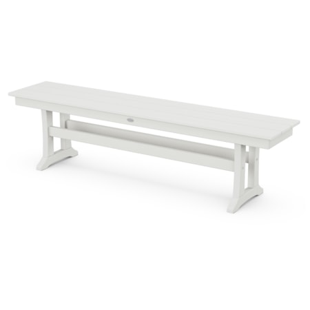 Farmhouse Trestle 65" Bench