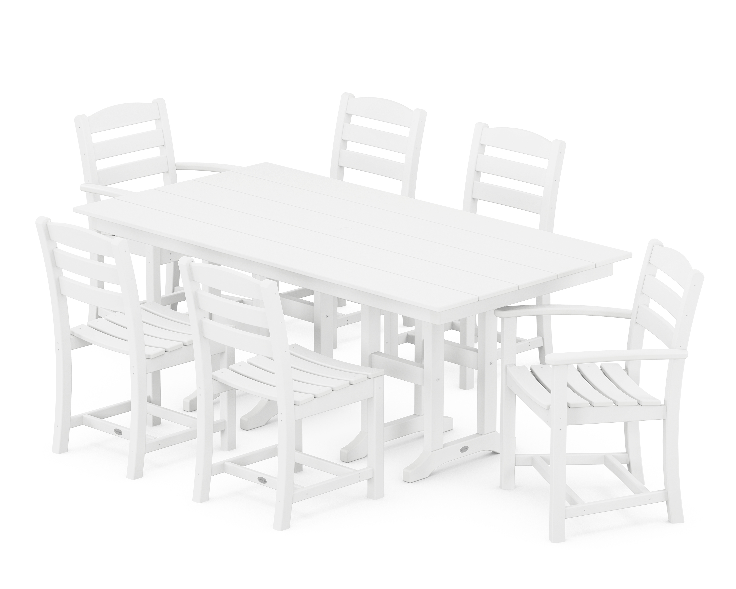 La Casa Café 7-Piece Farmhouse Dining Set