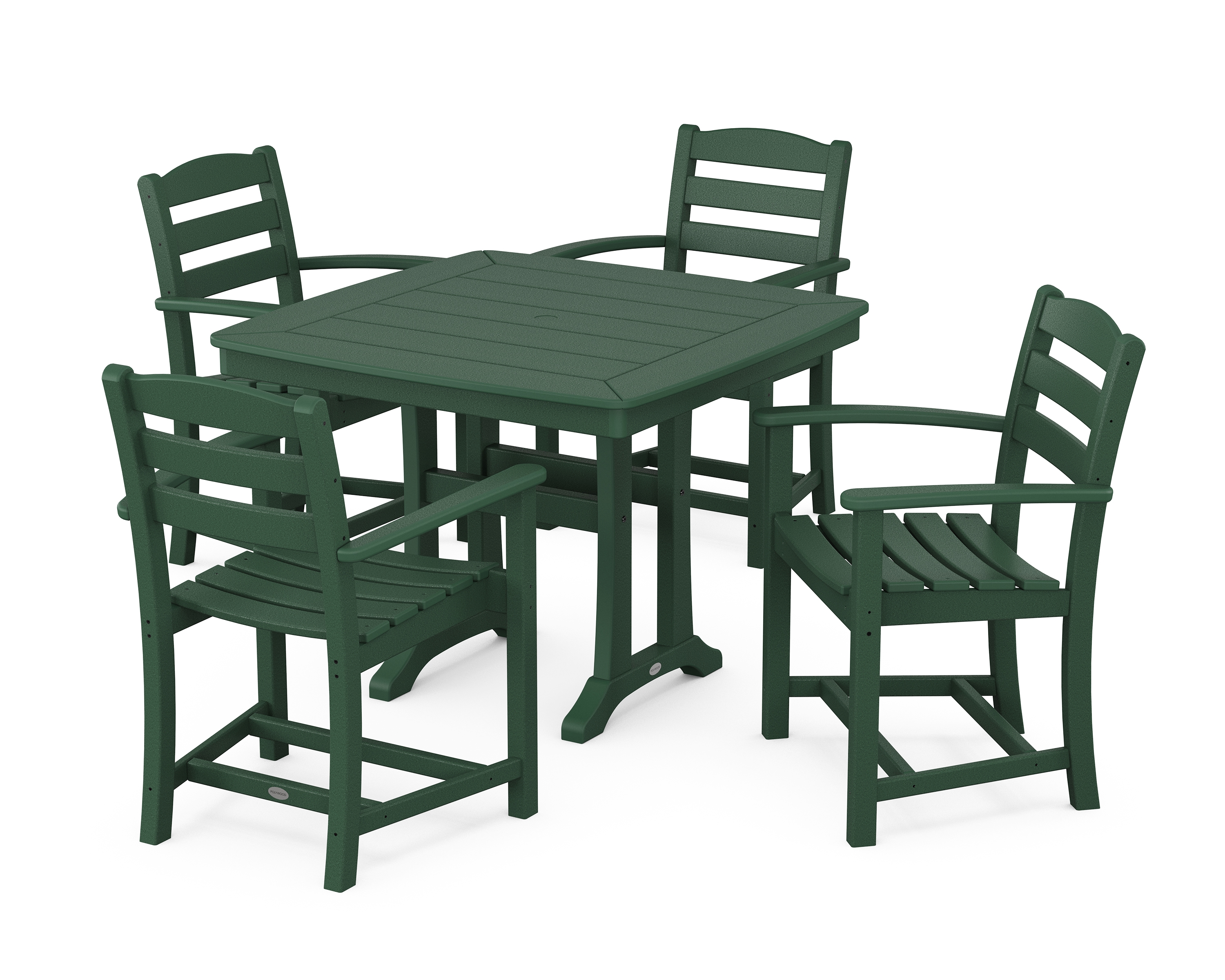 La Casa Café 5-Piece Dining Set With Trestle Legs