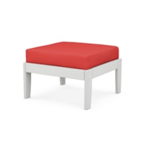 White / Crimson Linen