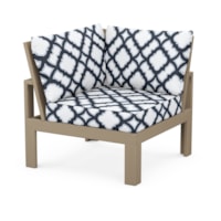 Vintage Sahara / Trellis Marine Indigo