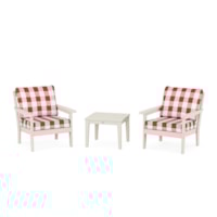 Sand / Buffalo Plaid Crimson