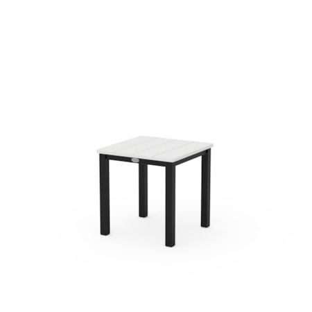 Black 18" Sq. Side Table