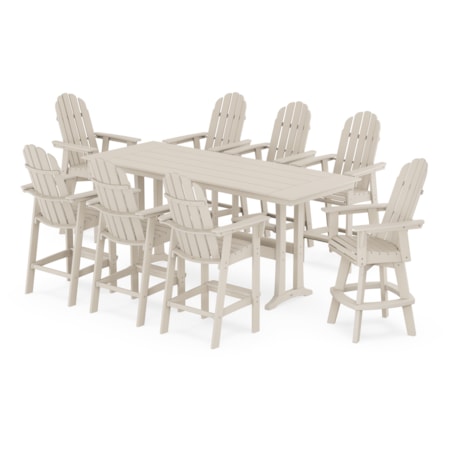 Adirondack Swivel 9-Piece Bar Set