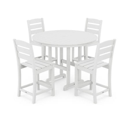 5-Piece Farmhouse Round Counter set