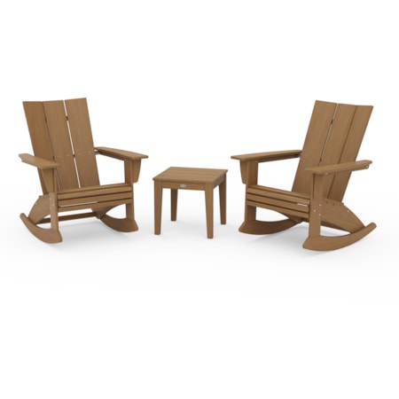 3-Piece Adirondack Rocking Chair Set