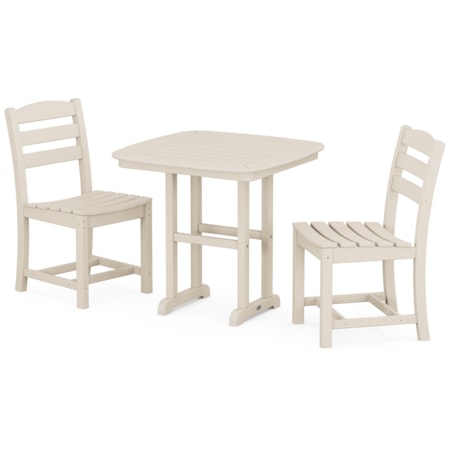 La Casa Café Side Chair 3-Piece Dining Set