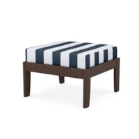 Mahogany / Cabana Stripe Marine Indigo