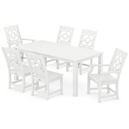 Chinoiserie 7-Piece Parsons Dining Set