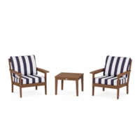 Teak / Cabana Stripe Navy