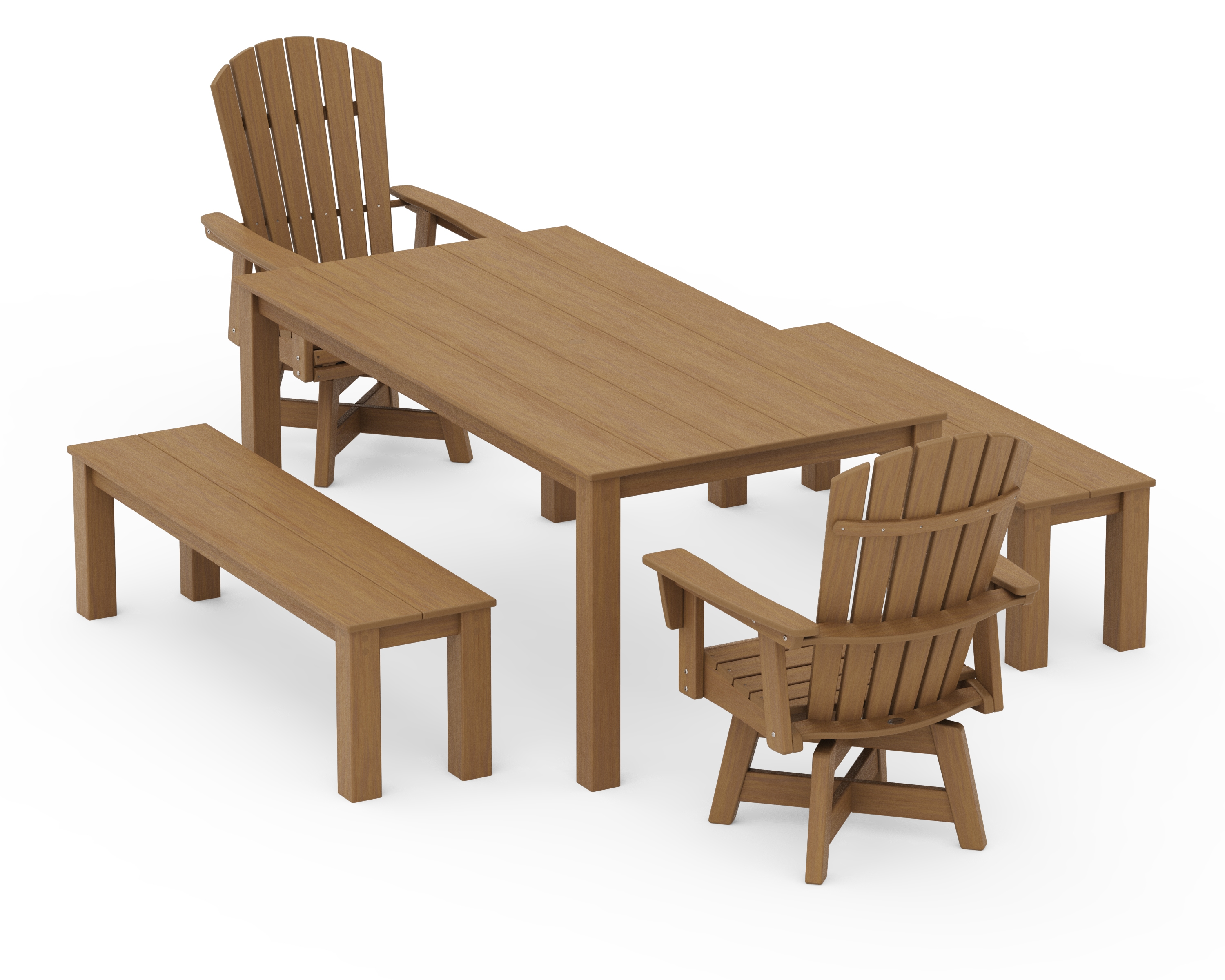 Adirondack Swivel 5-Piece Dining Setes