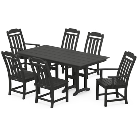 Cottage 7-Piece Farmhouse Dining Set