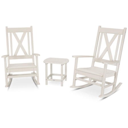 Braxton 3-Piece Porch Rocking Chair Set