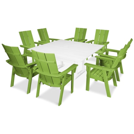 Adirondack 9-Piece Trestle Dining Set