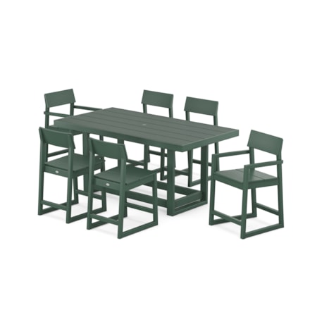 Edge 7-Piece Counter Table Set