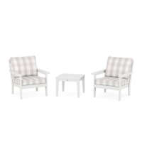 White / Buffalo Plaid Dune Burlap