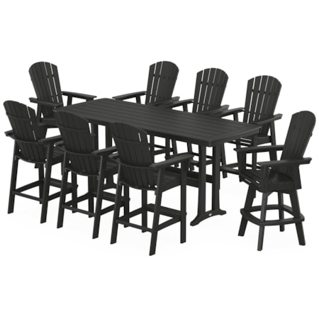 Adirondack Swivel 9-Piece Bar Set