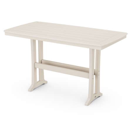 Trestle 38" x 73" Bar Table