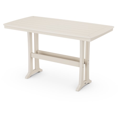 Trestle 38" x 73" Bar Table