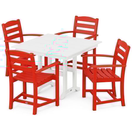 La Casa Café 5-Piece Farmhouse Dining Set