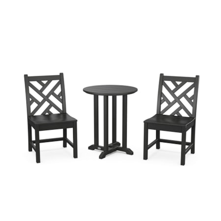 Side Chair 3-Piece Round Dining Set