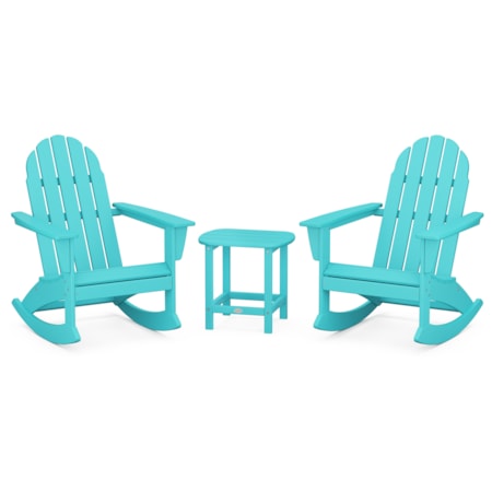 3-Piece Adirondack Rocking Chair Set