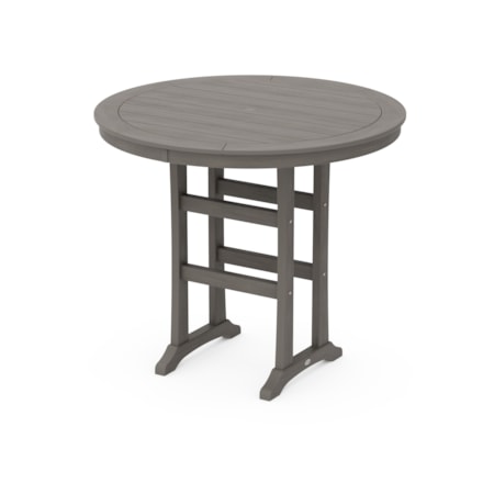 Trestle 48" Round Bar Table