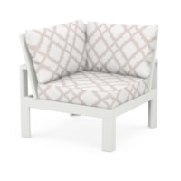 Vintage White / Trellis Dune Burlap