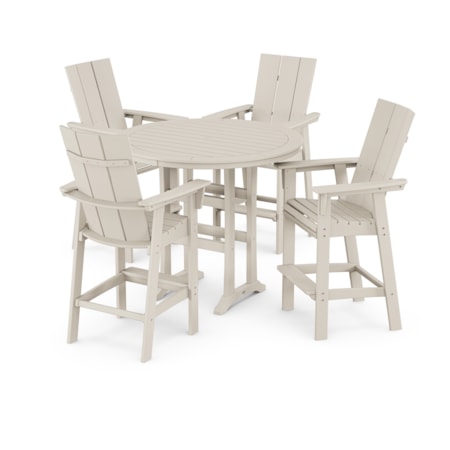 Adirondack 5-Piece Nautical Trestle Bar Set