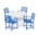 Pacific Blue / White