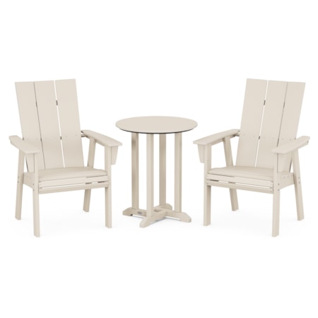 Adirondack 3-Piece Round Bistro Dining Set