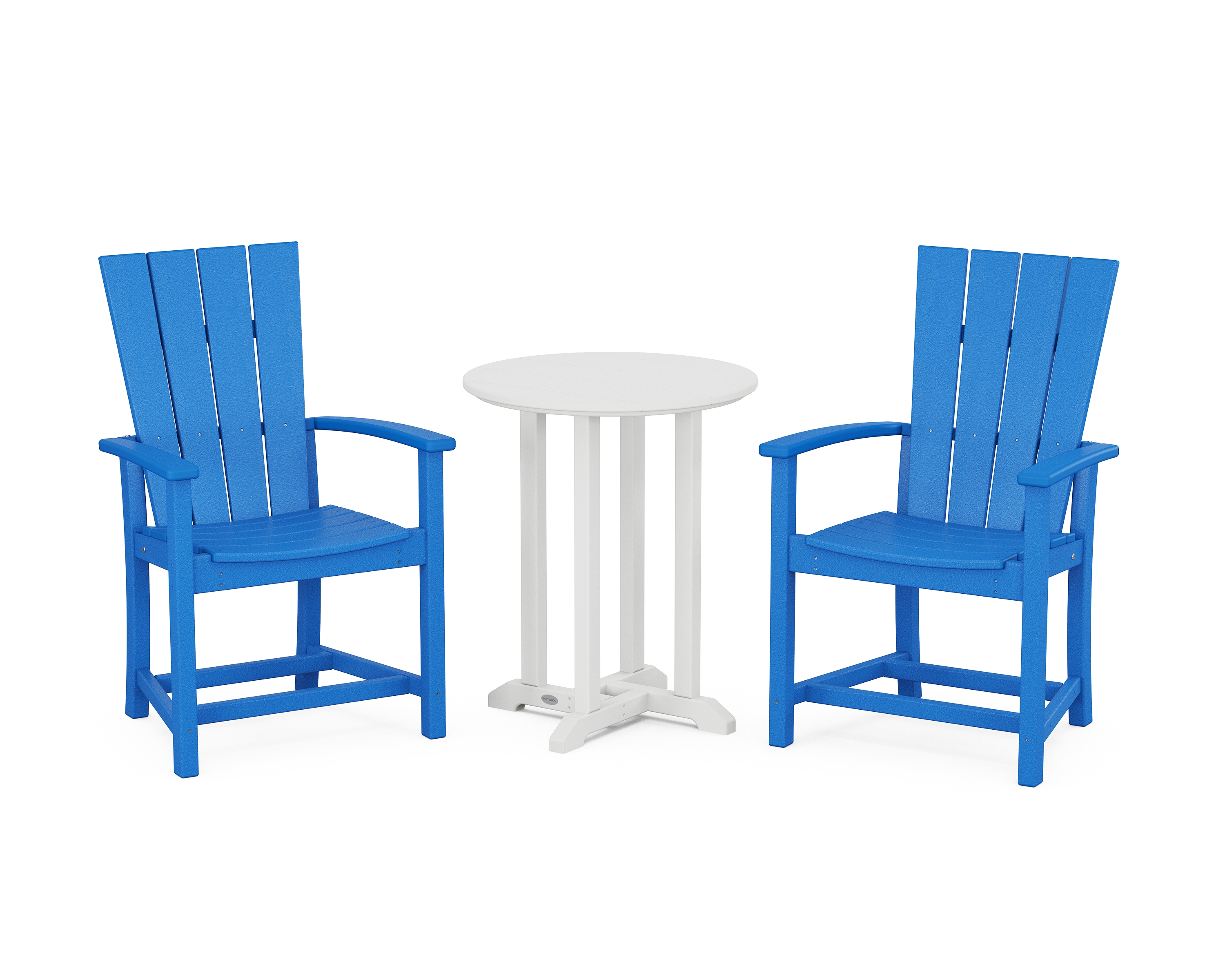 3-Piece Round Farmhouse Bistro Dining Set