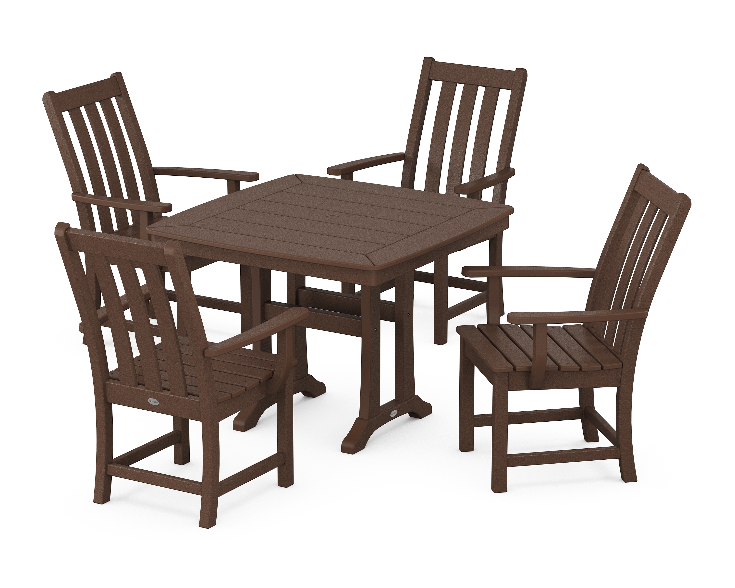 Vineyard 5-Piece Dining Set With Trestle Legs