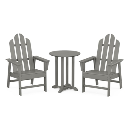 Long Island 3-Piece Round Bistro Dining Set