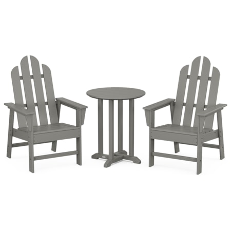 Long Island 3-Piece Round Bistro Dining Set